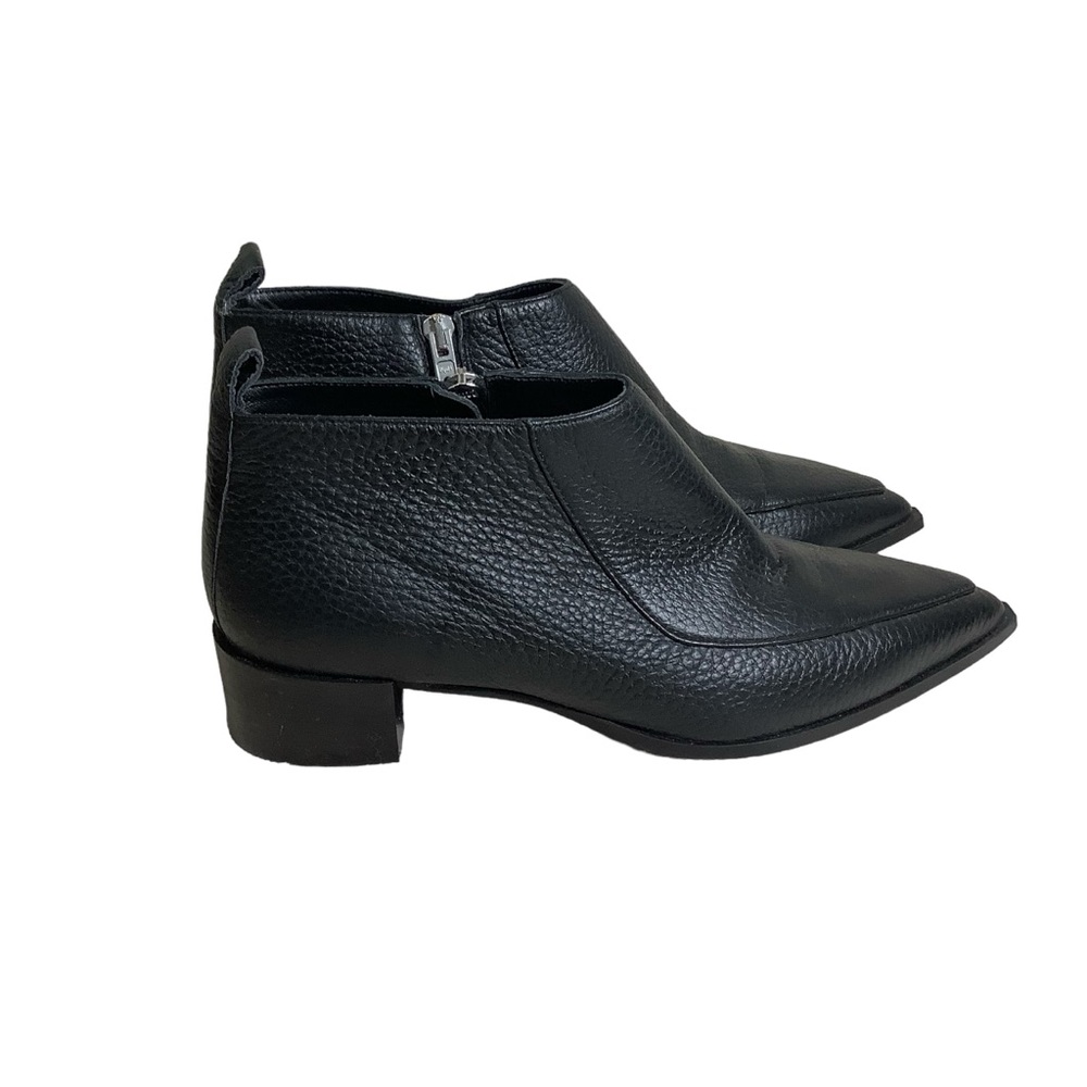 Everlane Everyone The Boss Boot Pebbled Leather Pointed Toes Ankle Boots